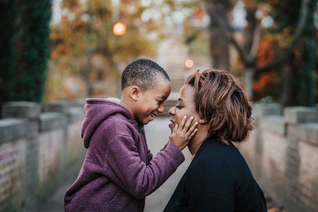 How Parents May Unintentionally Slow Down Therapy Progress (Insights from SensoryCare Therapy Services) family, portrait, outdoor, nature, fall, leaves, african-american, people, mommy, son, together, happy, love, mom, happy mothers day, mum